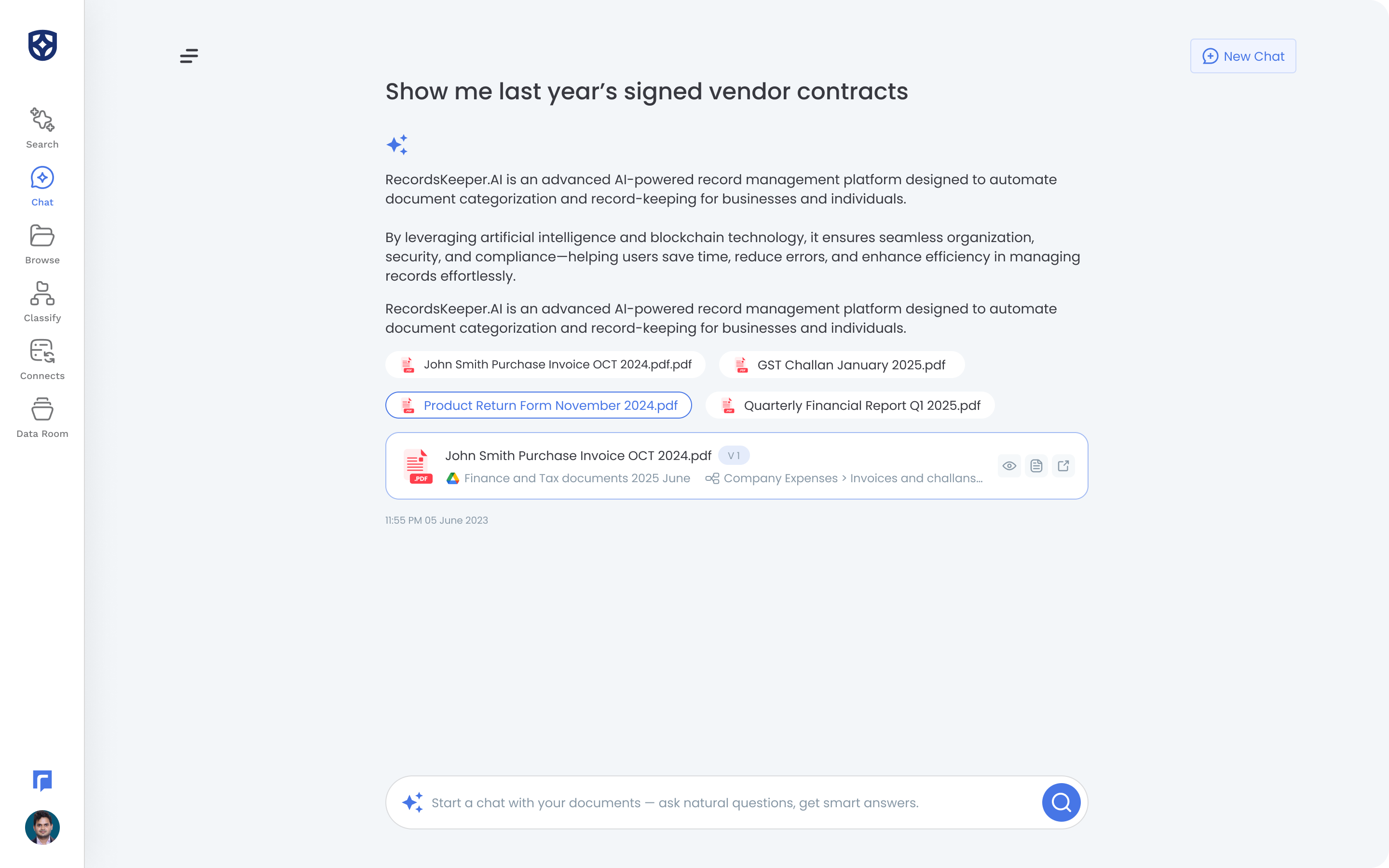 Chat, Search & Retrieve with Ease