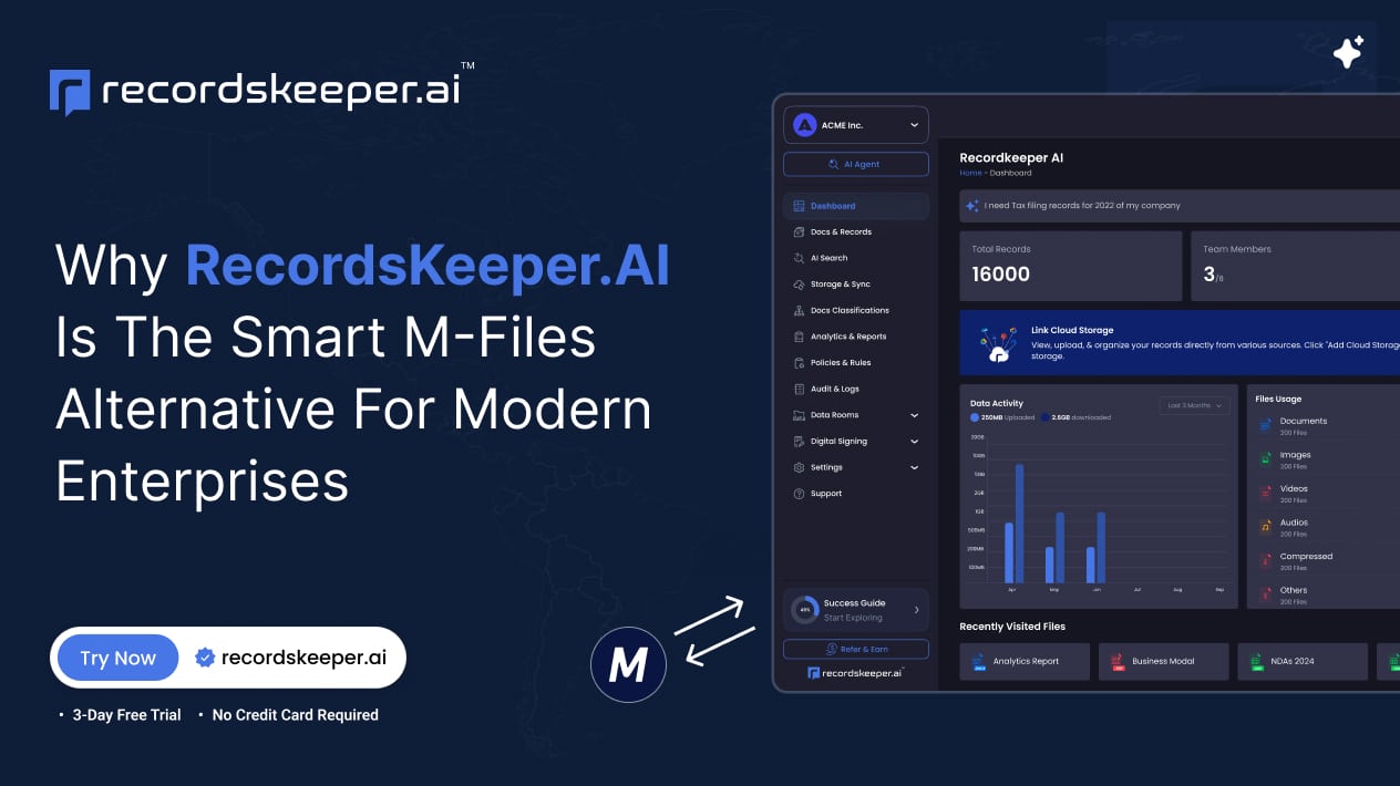 Why RecordsKeeper.AI is the Smart M-Files Alternative for Modern Enterprises